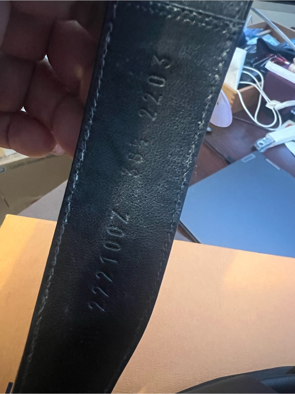 Hermes Black Leather H-Cut Slide Sandals - Picture 5 of 5